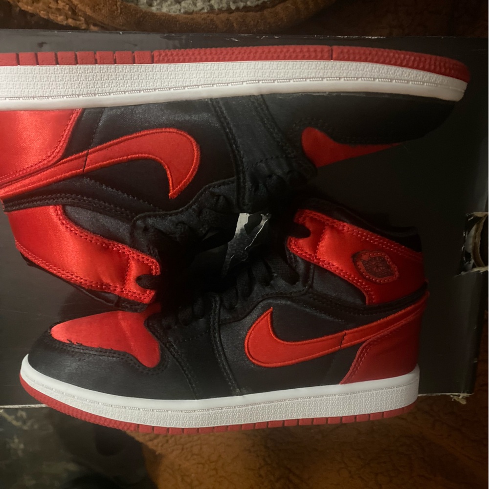 Black and Red High-Top Sneakers
